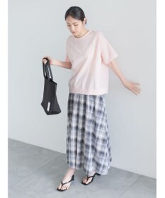 Te chichi チェックギャザースカート