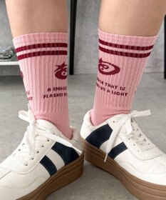 WEGO 2ラインデザインソックス