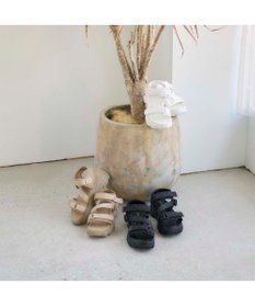 MODE ET JACOMO <noyau>トリプルベルクロ厚底スポーツサンダル