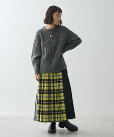 AMERICAN HOLIC シャギーチェックプリーツスカート