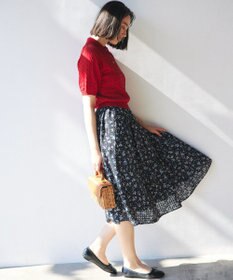 組曲 L ポロ襟 ニットプルオーバー