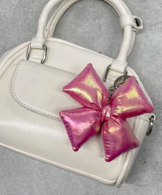 WEGO メタリッククッションリボンキーホルダー