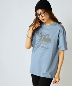 OP／FILA 【Ocean Pacific】かすれプリントTシャツ