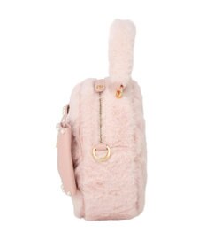 Maison de FLEUR フェイクファーパールリボンラウンドバッグ