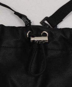 WEGO 【ユニセックス着用ITEM】2ポケットPUドロストナップサック