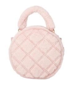 Maison de FLEUR フェイクファーパールリボンラウンドバッグ