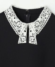 組曲 KIDS 【110-140㎝】 ドットジャガードワンピース＆ジャケットセット