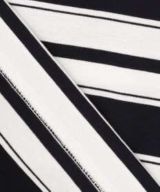 自由区 【洗える】コットンポンチボーダー クルーネック カットソー