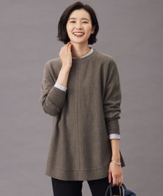 J.PRESS LADIES L 【洗える】EASY WOOL チュニック ニット