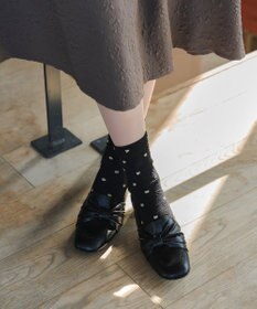 Tiaclasse 花柄ジャガードソックス