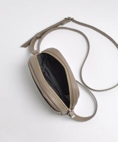 blancle シュリンクレザー ラウンドショルダーバッグ