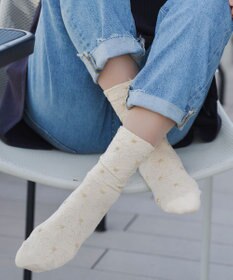 Tiaclasse 花柄ジャガードソックス