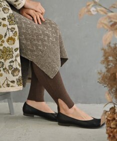 AND WOOL 〈高品質ウール〉〈洗えるニット〉〈暖かい着心地〉ウールレギンス