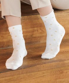 Tiaclasse 花柄ジャガードソックス