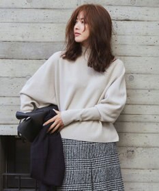 ICB L 【WEB限定カラーあり】 ソフトウールハイゲージ ハイネックニット トープ系