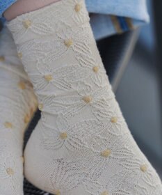 Tiaclasse 花柄ジャガードソックス