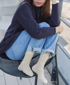 Tiaclasse 花柄ジャガードソックス