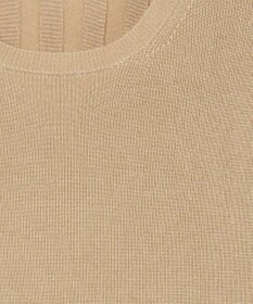 JOSEPH 【洗える】サティニーリブ　ショートスリーブニット