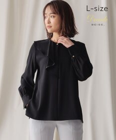 BEIGE， 【L-size】CINDY / アシンメトリーブラウス