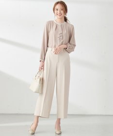 ANY SIS 【保温性あり/洗える】サーモ 2WAYストレッチ ワイドパンツ