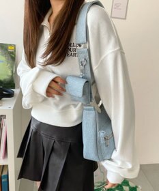 WEGO ポーチ付きランダムポケットデザインショルダー