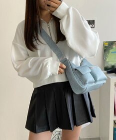 WEGO ポーチ付きランダムポケットデザインショルダー