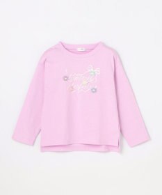 ANY KIDS 【綿100%】ロゴプリント 長袖Tシャツ