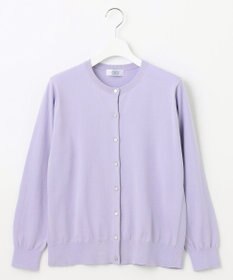 J.PRESS LADIES 【洗える】BASIC HT-COTTON クルーネック カーディガン
