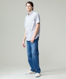 J.PRESS MEN 風が通るシアサッカーの清涼感【吸水速乾 / 高通気性】【クールマックス】サッカーストライプ シャツ / B.D.