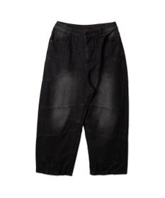 WEGO スーパービッグバレルレッグデニムパンツ