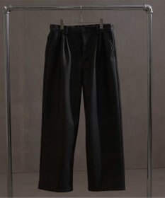 WEGO PUタックワイドトラウザー