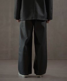 WEGO PUタックワイドトラウザー