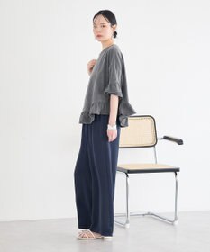 earth music&ecology ピグメントフリルTシャツ
