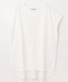 ANY L 【吸水速乾/シワになりにくい/アンチピリング】バックフレアフレンチスリーブカットソー