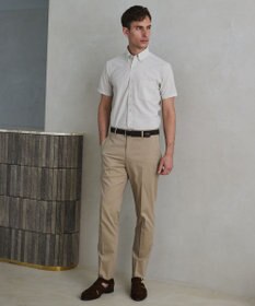 GOTAIRIKU 仕事で着られる綿パン【吸水速乾/ストレッチ/折り目加工】クールマックスコットンパンツ_ノータック（26年モデル）