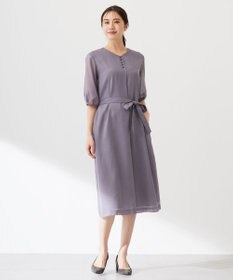 J.PRESS LADIES 【洗える】ブライトスパンボイル ワンピース