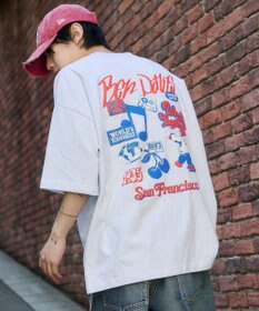 WEGO 【SMLサイズ展開】別注BENDAVISグラフィックT（SS）