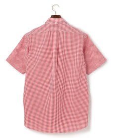 J.PRESS MEN オーガニックコットンサッカーギンガムチェックシャツ