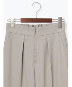 Te chichi フロントZIPリネンライクテーパードパンツ(セットアップ可)