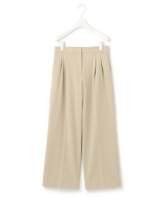 ICB 【洗える】T/Rドライギャバ  ワイドストレートパンツ