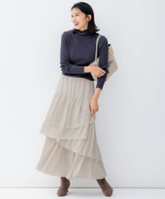 23区 【洗える】スムージーコットン シアーリブ ニット