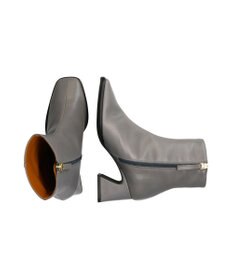 INTER-CHAUSSURES 【ANGEL ALARCON】フレアヒールセンターシームショートブーツ