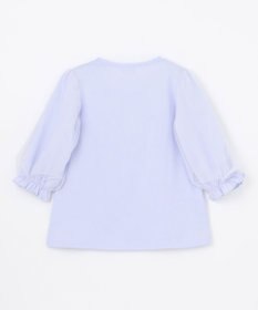 ANY KIDS リボン×チュール 七分袖Tシャツ