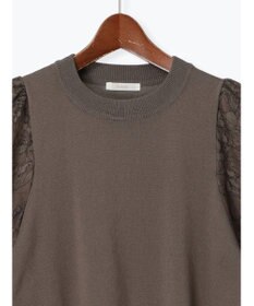 Te chichi レースバルーンスリーブニット