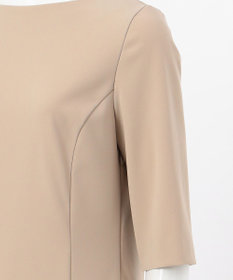 23区 【エステータ】コットンダブルクロス ハーフスリーブワンピース