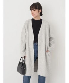 earth music&ecology 圧縮風ポンチコーディガン