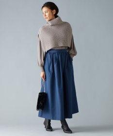 自由区 【洗える】ウールブレンドバルキー ネックウォーマー