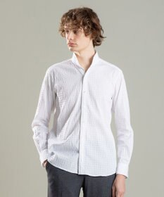 JOSEPH HOMME トリックジャガードストレッチ　ウイングカラーシャツ