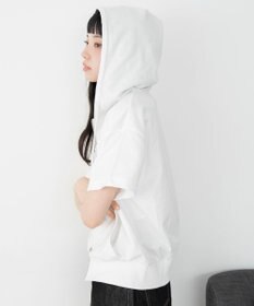 WEGO グラフィック半袖ZIPパーカー