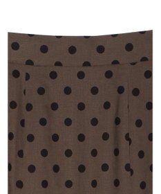 YECCA VECCA レーヨンリネンドットマーメイドスカート